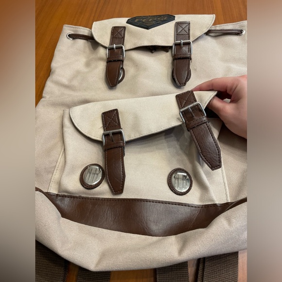Pepsi vintage beige canvas backpack - Picture 6 of 6